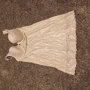 Victoria's Secret gold shimmer bra/slip